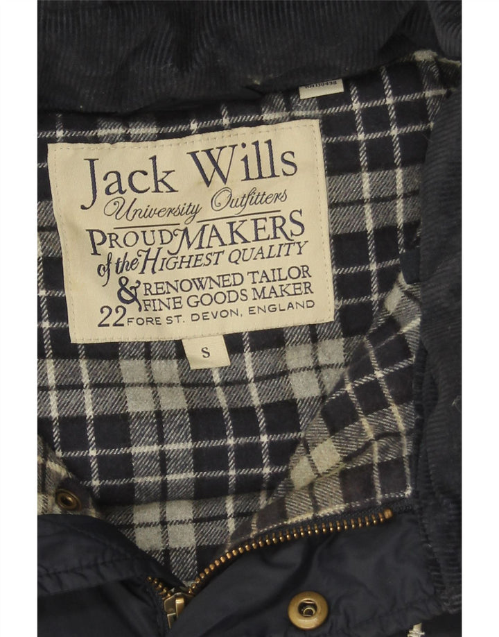 Jack Wills Gilet rembourré à capuche pour homme UK 36 Small Bleu marine