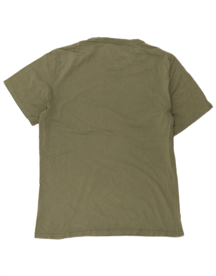 Barbour T-Shirt Graphique Coupe Ajustée Homme Kaki Moyen
