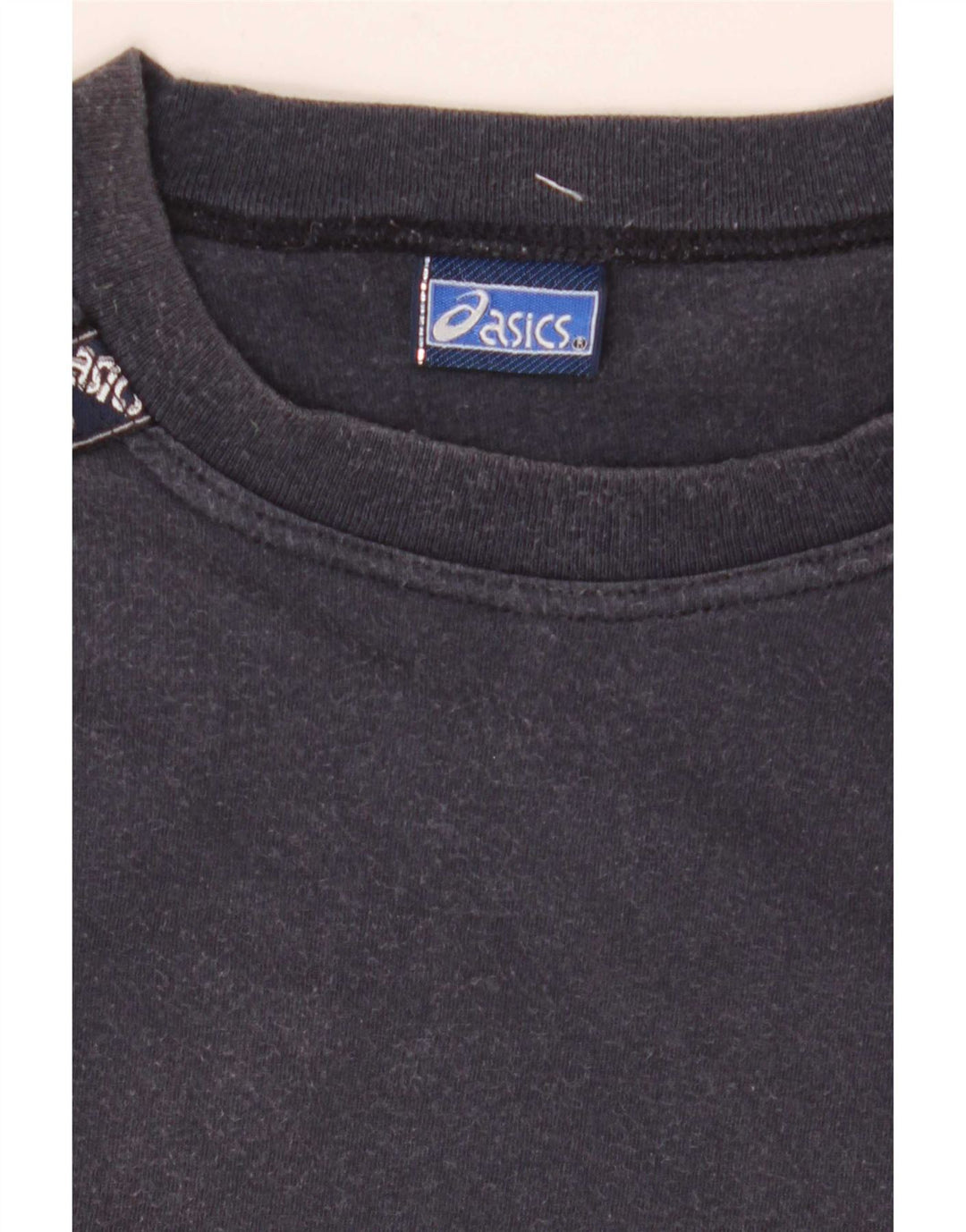 Asics T-Shirt Graphique Homme Bleu Marine Moyen Coton