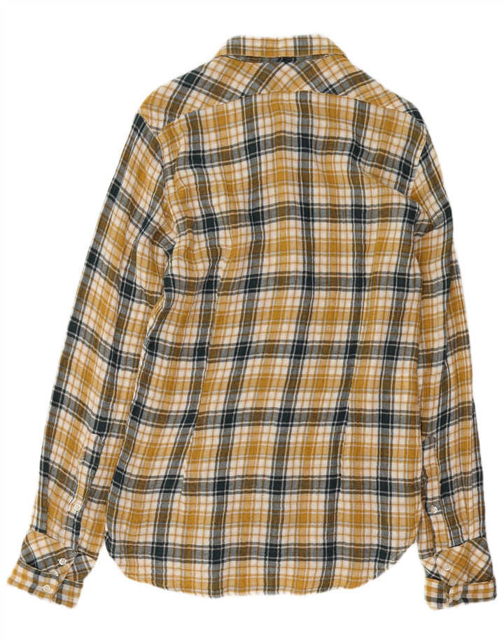 Cycle Chemise Homme Grand Carreau Jaune Coton