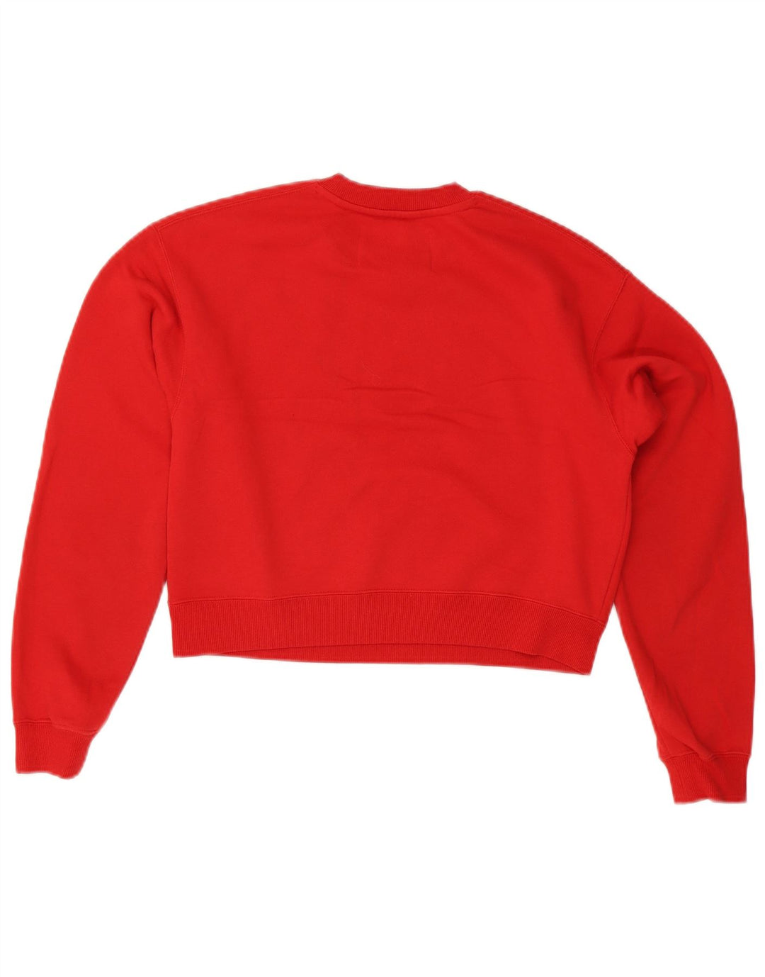 CALVIN KLEIN JEANS Sweat-shirt court surdimensionné pour femme UK 6 XS Rouge