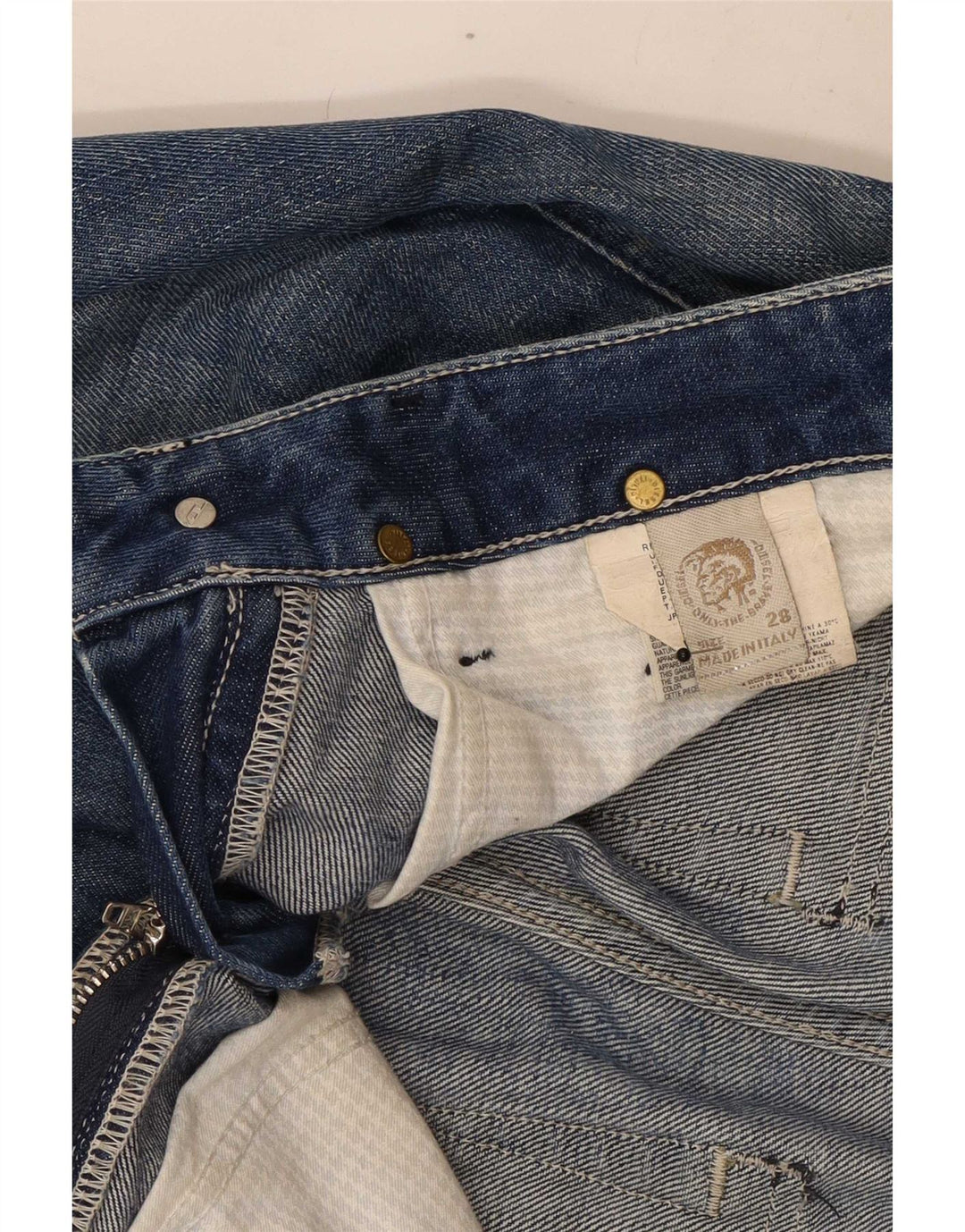 Diesel Jean slim effet vieilli W28 L32 en coton bleu pour femme