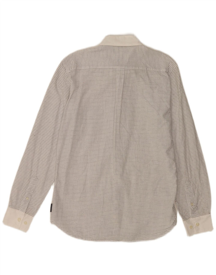 FRENCH CONNECTION Chemise Homme Petite Rayure Blanche Coton