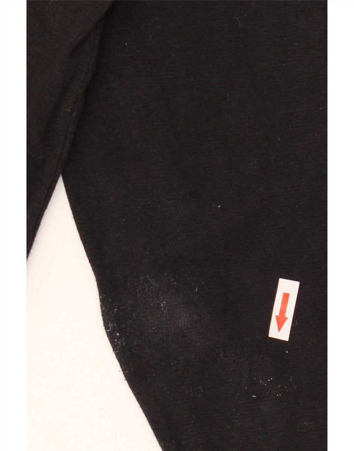 Zara Femme Top Manches Longues UK 16 Large Noir