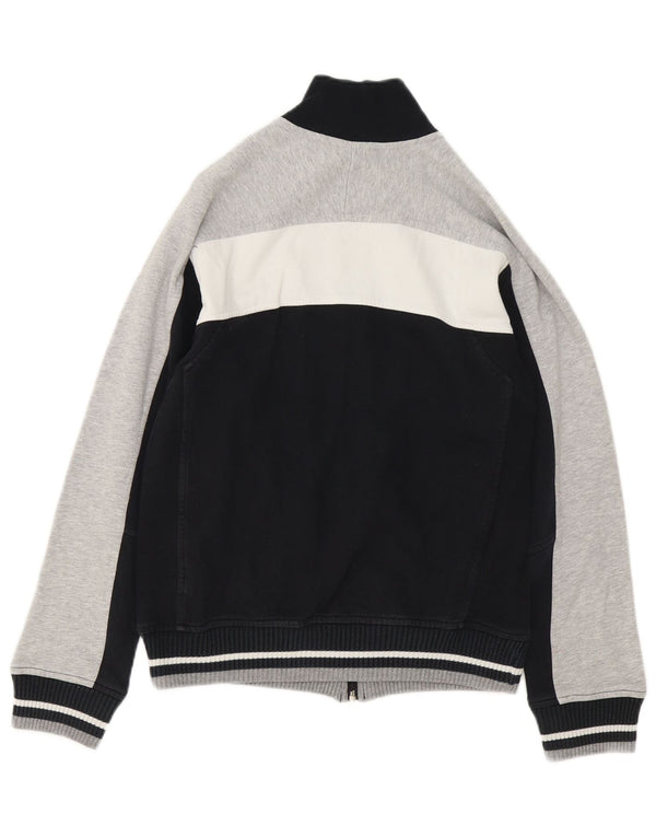 Diadora Veste de survêtement pour femme UK 10 Small Noir Colourblock Coton