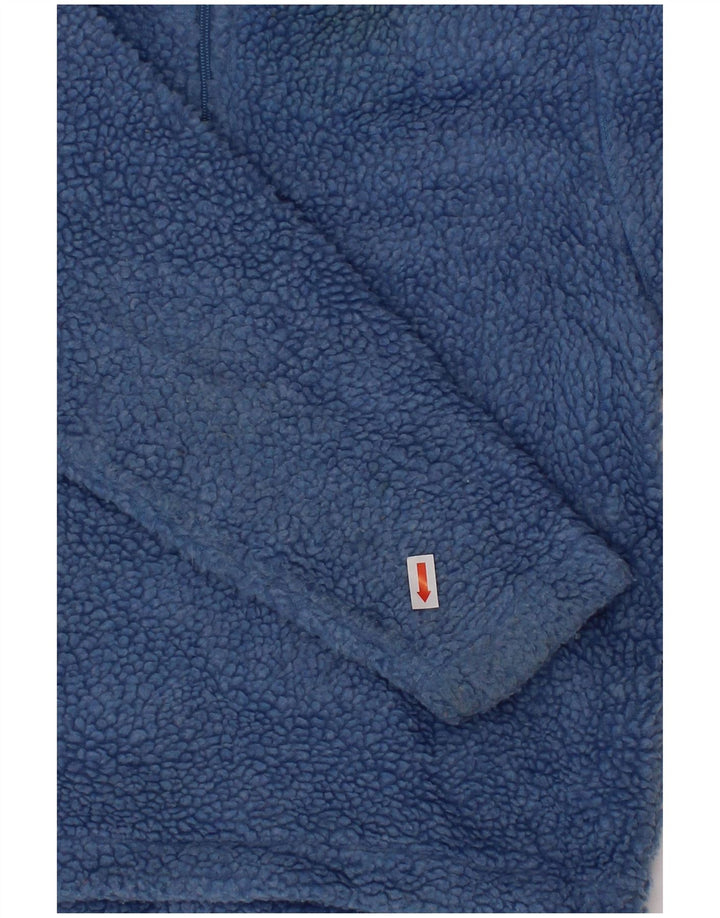 NAPAPIJRI Pull polaire graphique à col zippé pour garçon 3-4 ans Bleu Polyester