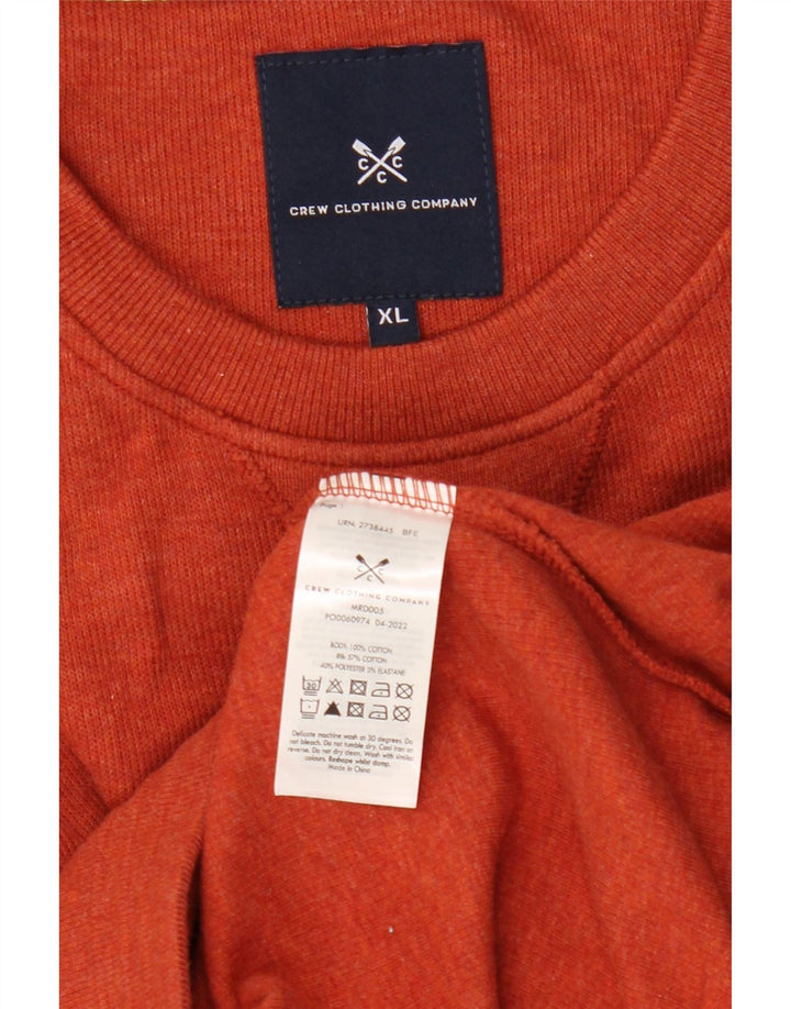 Crew Clothing Sweat-Shirt Homme XL Orange Coton