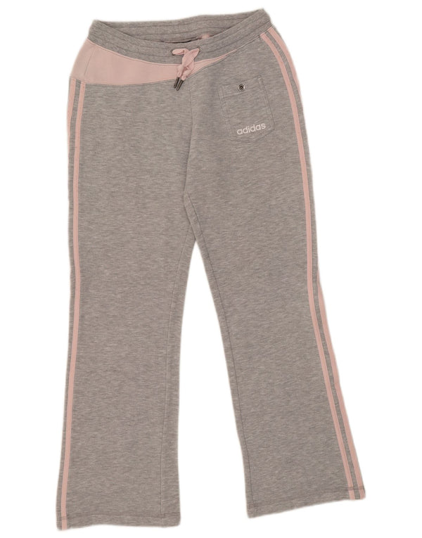 Adidas Pantalon de survêtement pour femme UK 12 Gris moyen Colourblock Coton