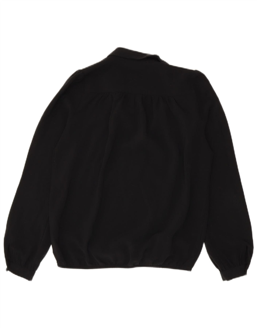 Sisley Chemisier surdimensionné à manches longues pour femme UK 6 XS Noir Polyester