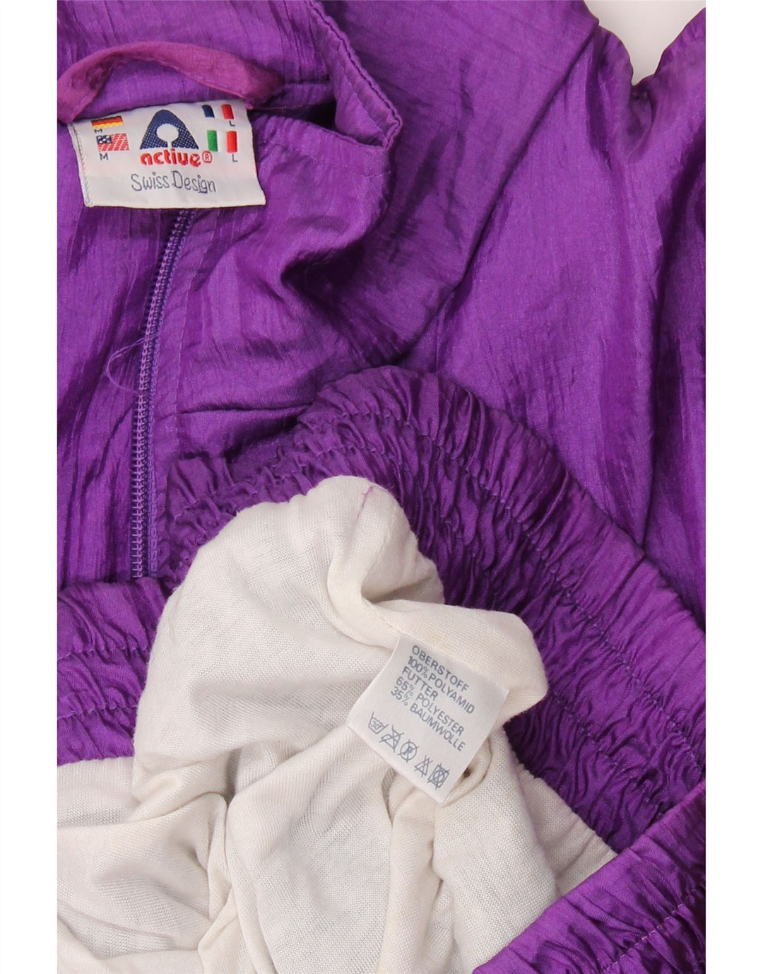 Active Survêtement ample coupe ample pour homme en polyamide color block violet moyen