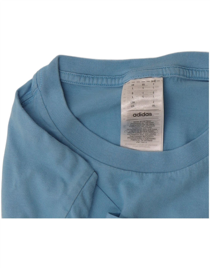 Adidas T-Shirt Homme Haut Grand Bleu Coton