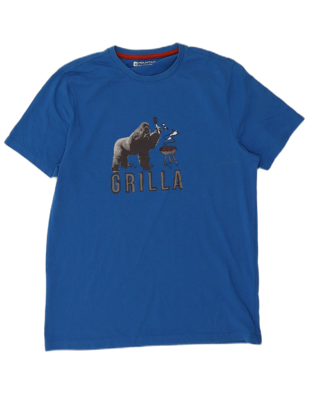 Mountain Warehouse T-Shirt Graphique Homme Bleu Moyen Coton