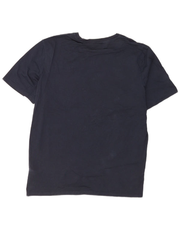 Timberland Mens Regular Fit Graphic T-Shirt Top XL Bleu Marine Coton