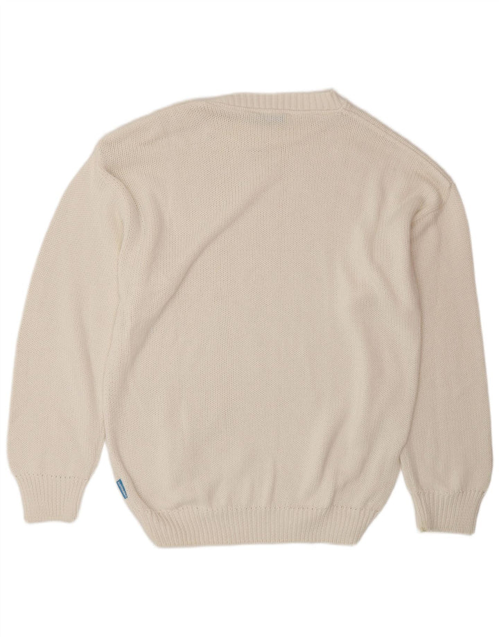 Carrera Pull col rond pour homme XL en coton blanc