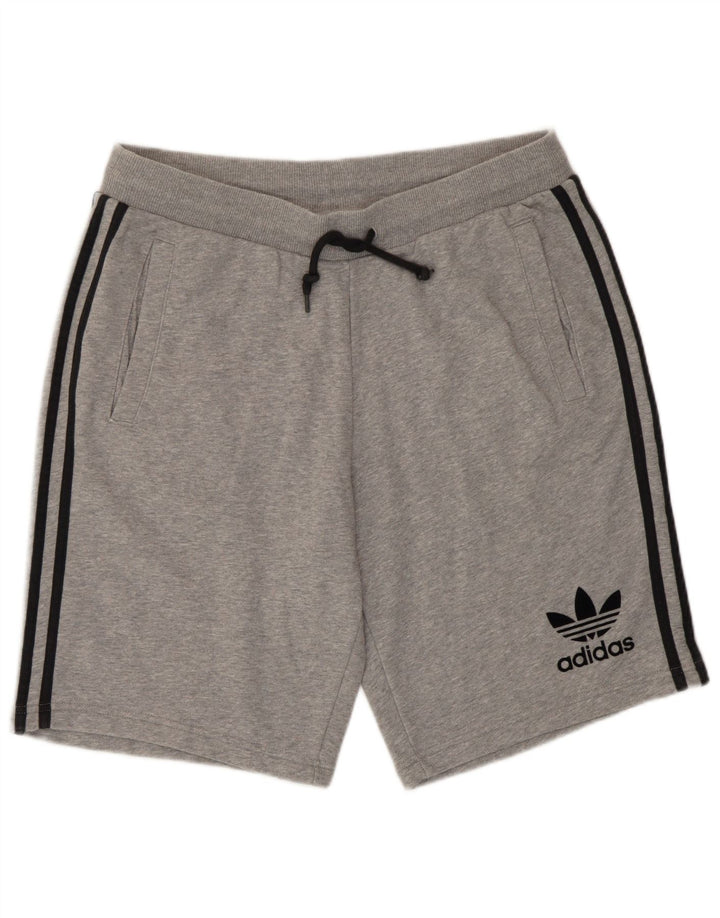 Adidas Short de sport pour homme, grand, gris moucheté