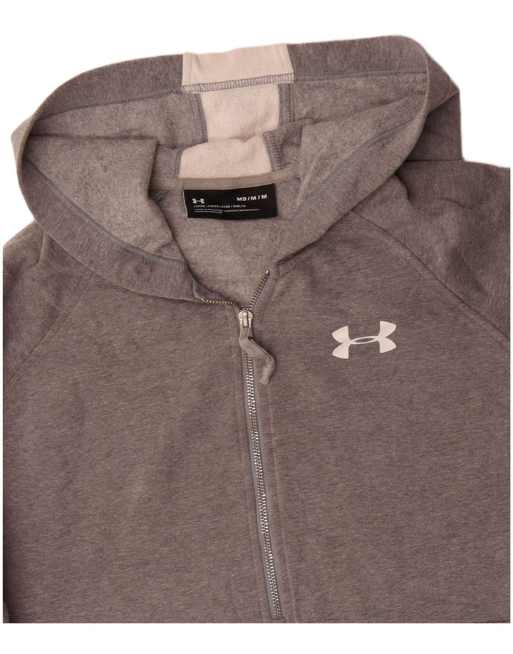 UNDER ARMOUR Pull à Capuche Graphic Zip Neck Homme Gris Moyen Colourblock