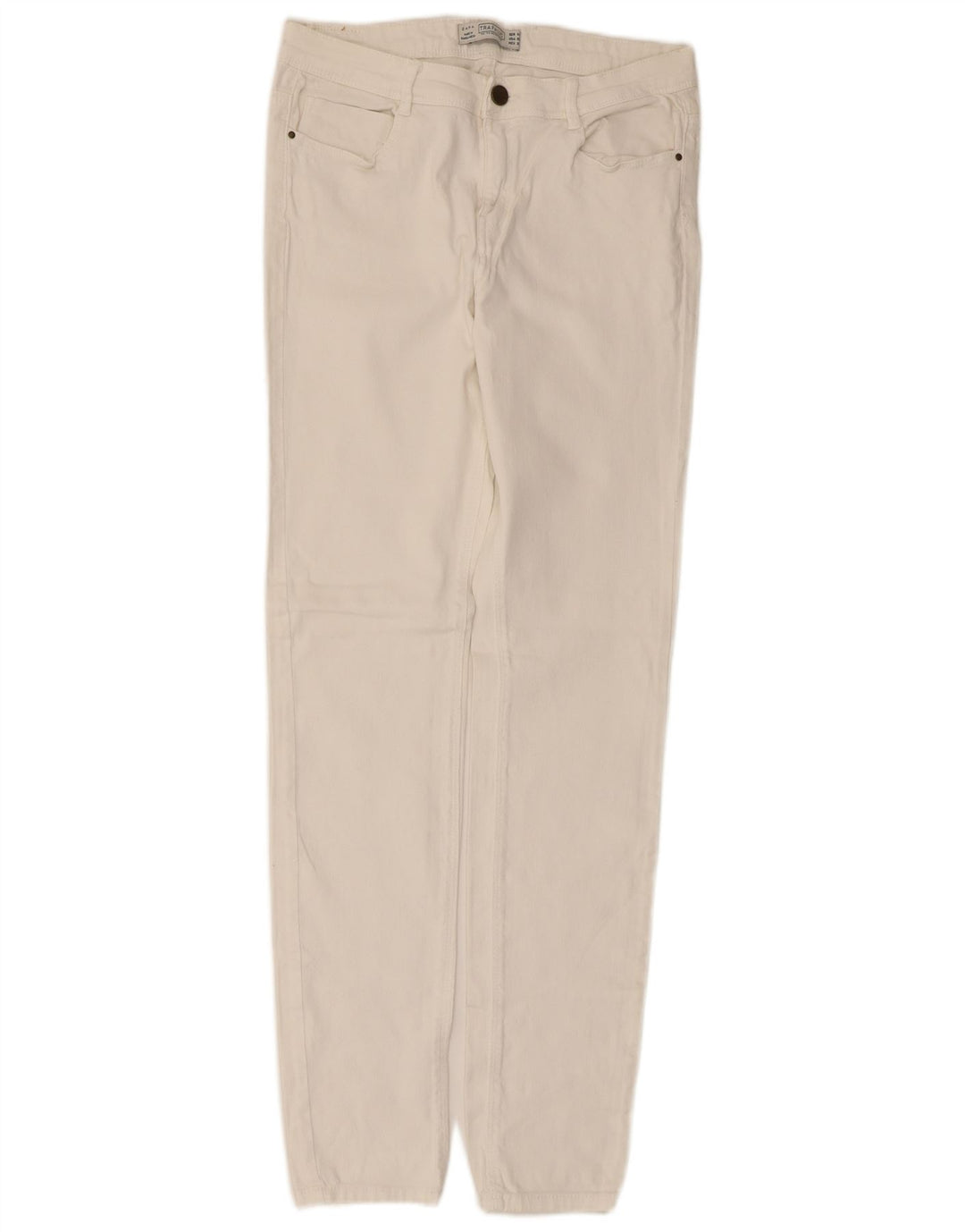 Zara Femme Trafaluc Slim Jean EU 40 Moyen W30 L30 Blanc