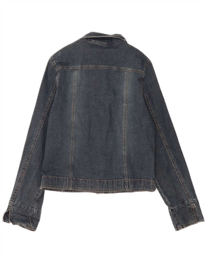 SASHA Veste en jean pour femme UK 12 Bleu marine moyen