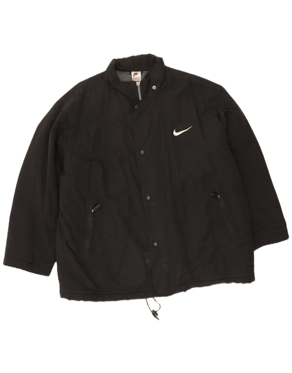 Nike Veste coupe-vent pour homme UK 42/44 Large Noir Nylon