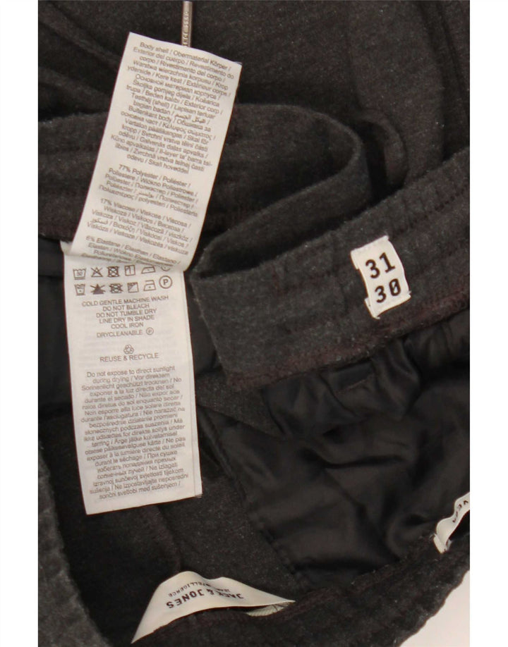 Jack & Jones Pantalon Court W31 L24 Gris Polyester Homme