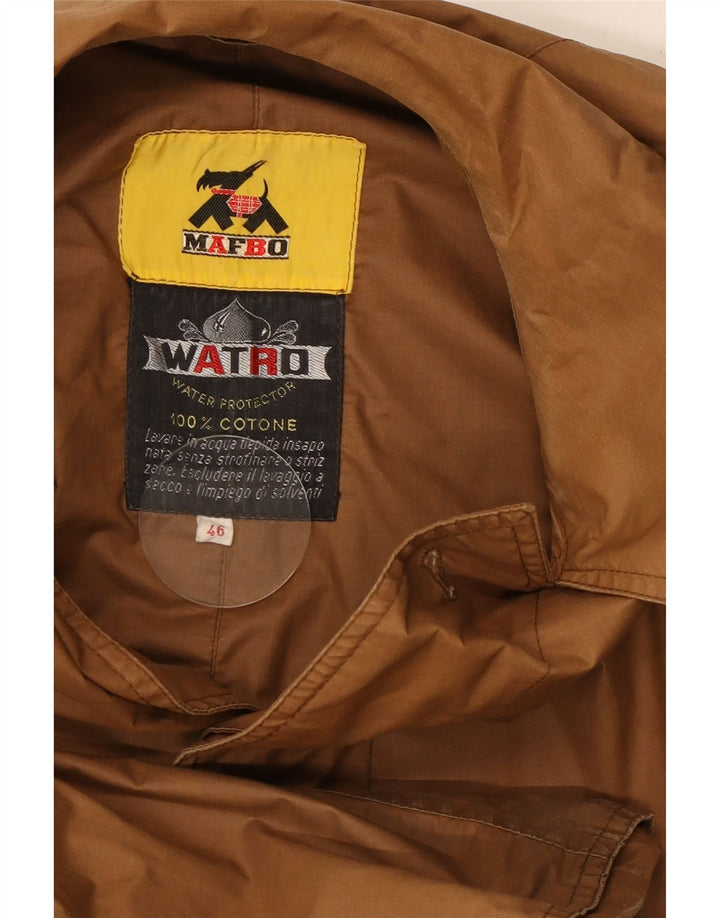 Mafbo Trench Homme IT 46 Petit Marron Coton