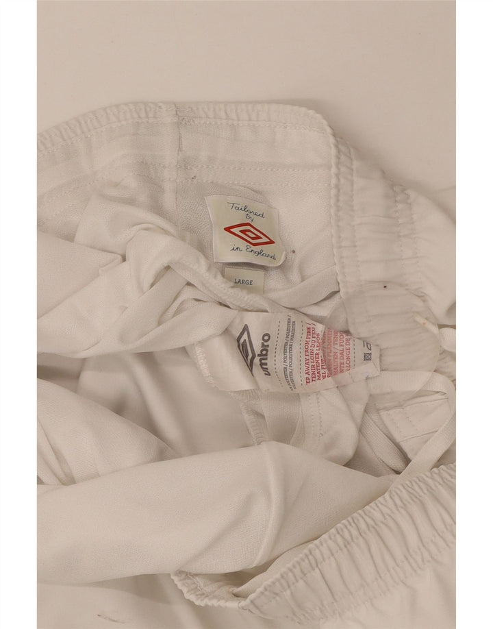 UMBRO Short de Sport England Homme Blanc Large Polyester