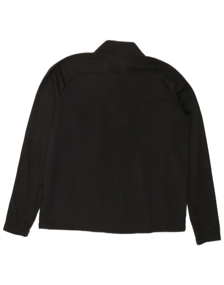 NIKE Haut de survêtement Dri Fit à col zippé pour homme, grand color block noir