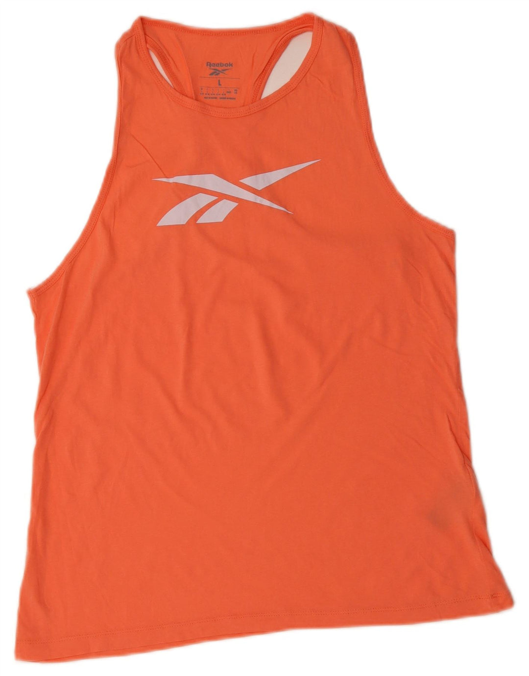 Reebok Débardeur graphique pour femme UK 16/18 Large Orange Coton