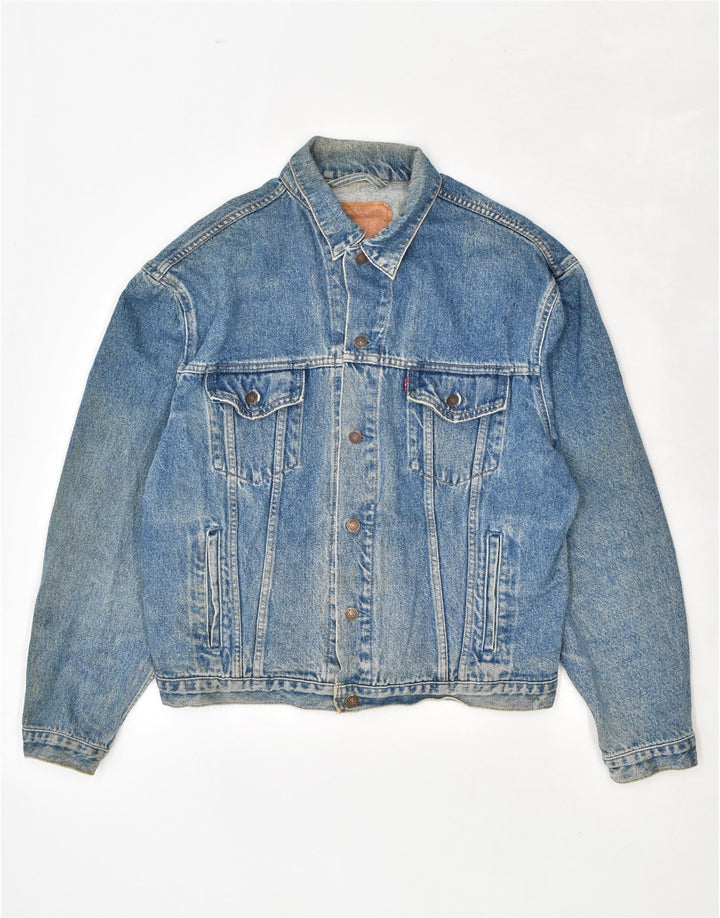LEVI'S Veste en Jean Homme UK 42 XL Bleu Coton
