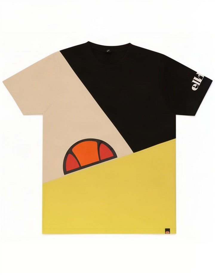 Ellesse T-Shirt Graphique Haut Large Multicolore Colourblock Homme