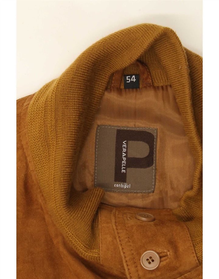 Conbipel Blouson Bomber En Daim Homme IT 54 XL Cuir Marron