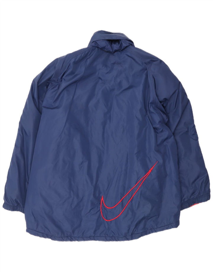 Nike Veste coupe-vent pour homme UK 42 XL Bleu marine Nylon