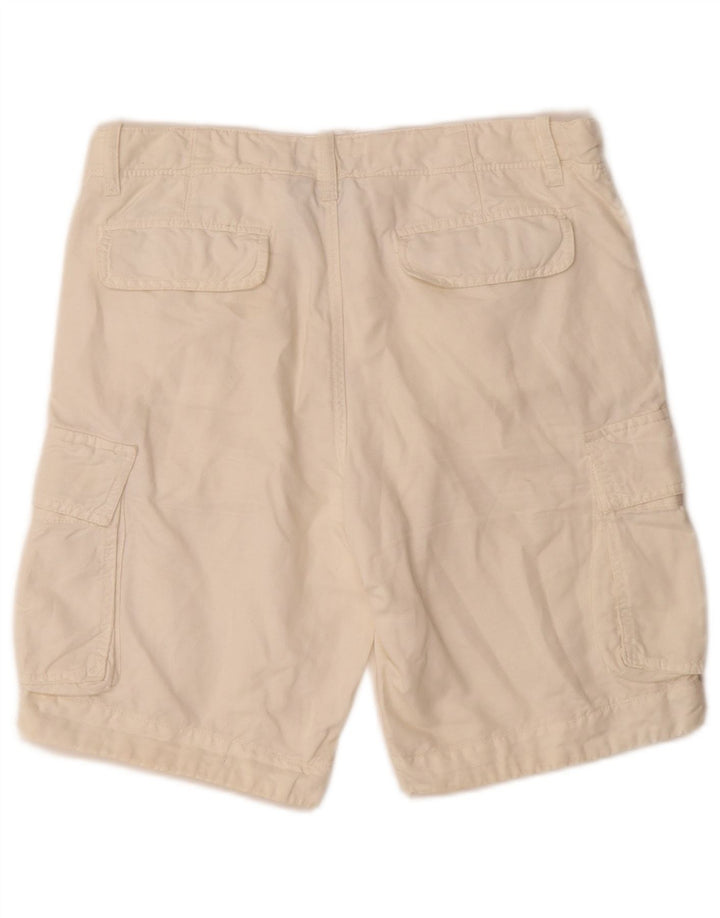 Woolrich Short Cargo Penn-Rich Graphic Homme Petit W29 Lin Blanc Cassé