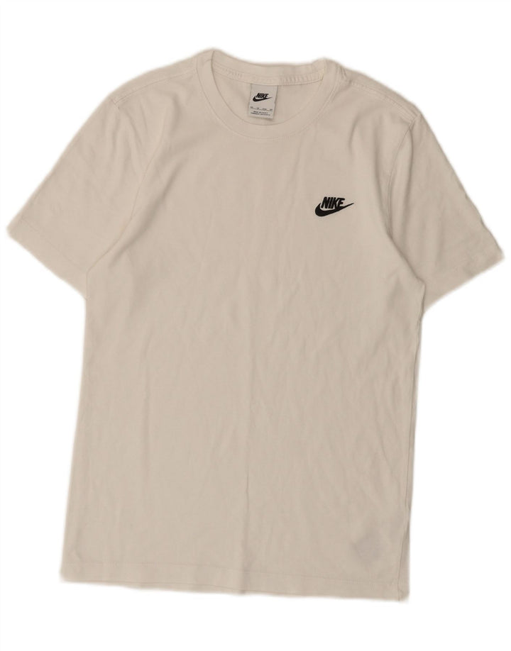 Nike T-Shirt Homme Haut XS Blanc Coton
