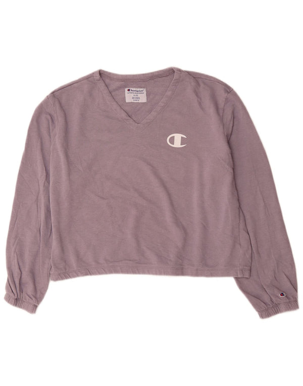 Champion Sweat-shirt surdimensionné pour femme UK 18 XL Violet Coton