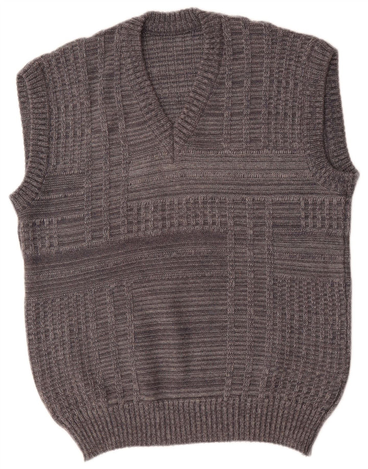 vintage Mens Vest Débardeur Grand Gris