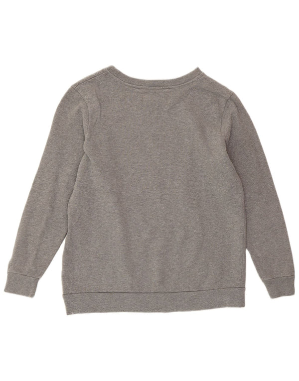 CALVIN KLEIN JEANS Sweat-shirt surdimensionné pour femme UK 6 XS Gris moucheté