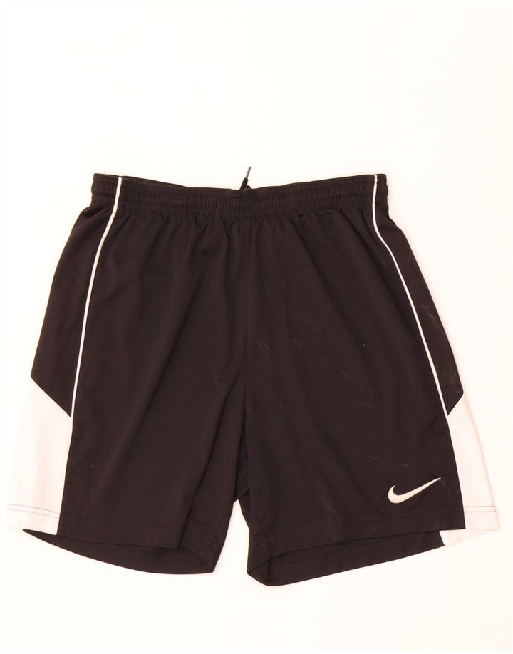 Nike Short de sport Dri Fit pour homme en polyester color block noir moyen