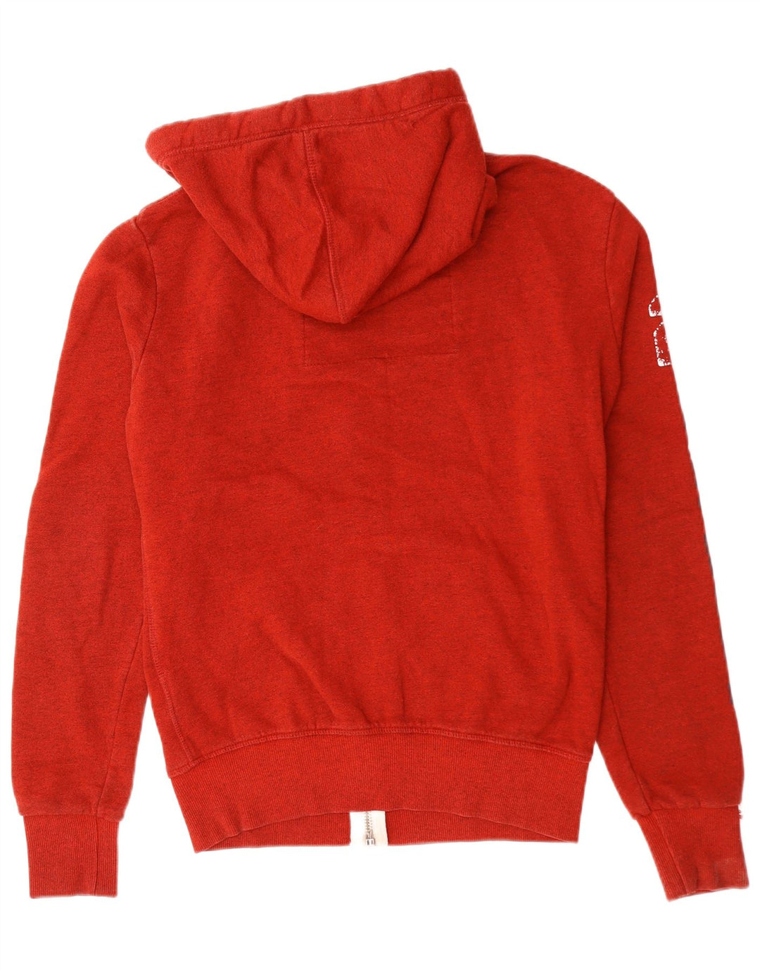 Superdry Pull à capuche zippé Graphic Small Rouge Coton Homme