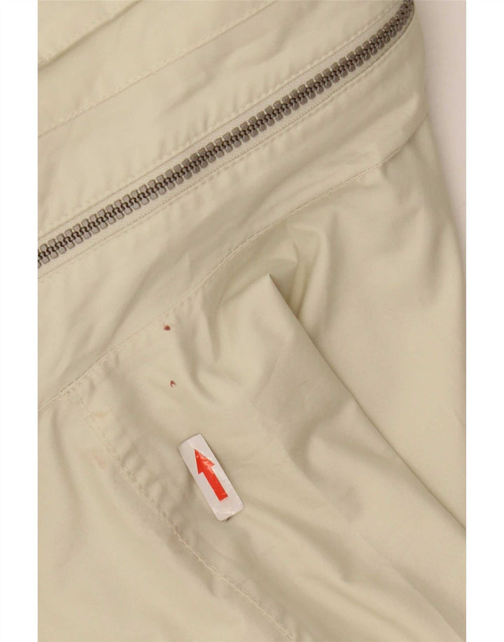 Elho Veste de pluie à capuche coupe ample pour homme UK 36 Petit Blanc Polyester
