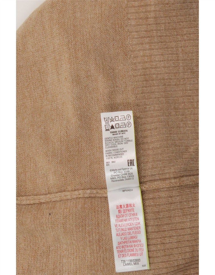 Marks & Spencer Pull col roulé pour femme UK 14 Beige moyen