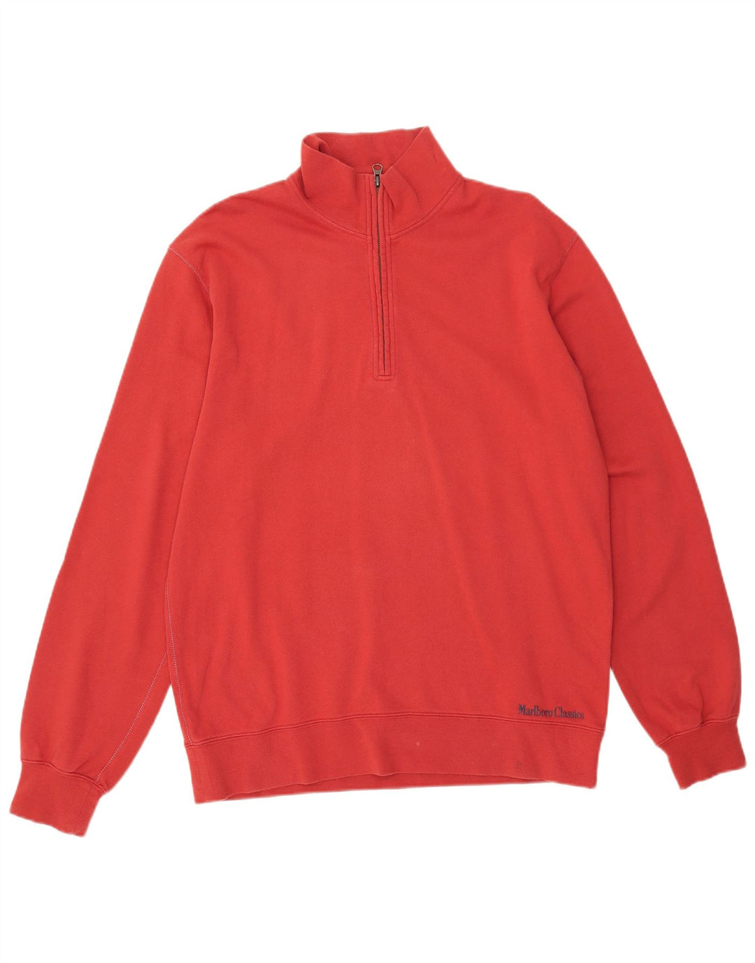 MARLBORO CLASSICS Sweat col zippé homme XL coton rouge