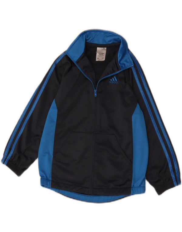 Adidas Veste de Survêtement Garçon 5-6 Ans Noir Colourblock