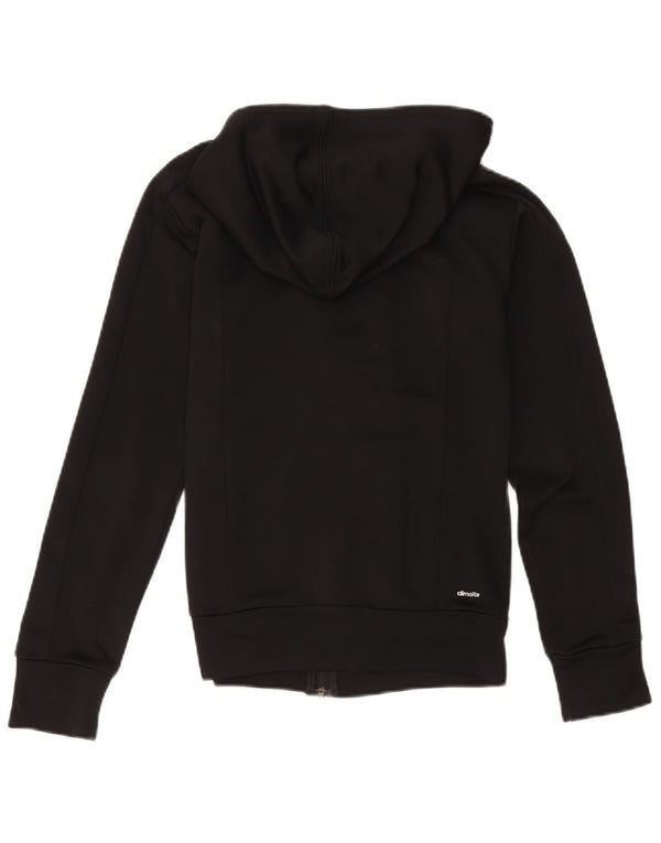 Adidas Climalite Zip Sweat à capuche pour femme UK 6 XS Noir Polyester