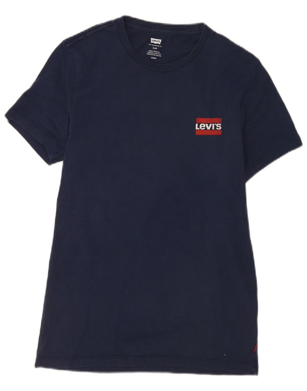 Levi's T-Shirt Slim Fit Homme Bleu Marine Petit
