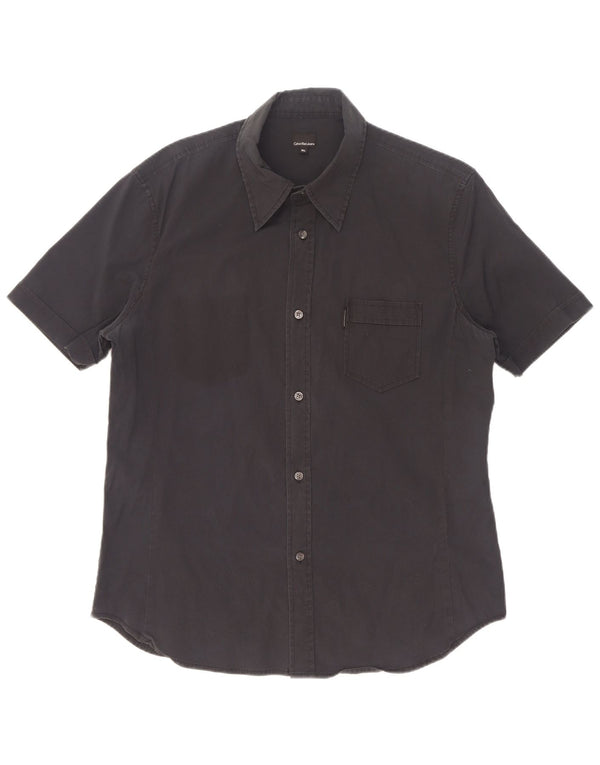 Calvin Klein Jeans Chemise à manches courtes pour homme XL Bleu marine