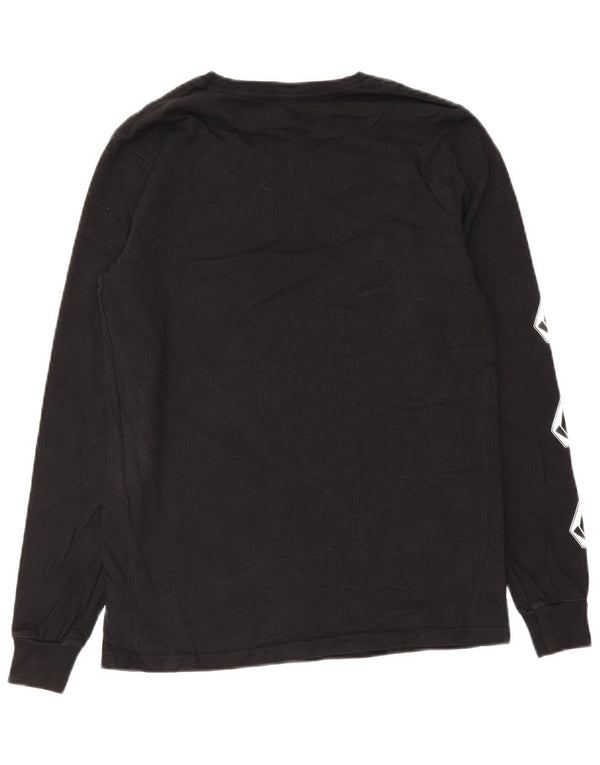 Volcom Haut graphique à manches longues pour hommes, petit coton noir