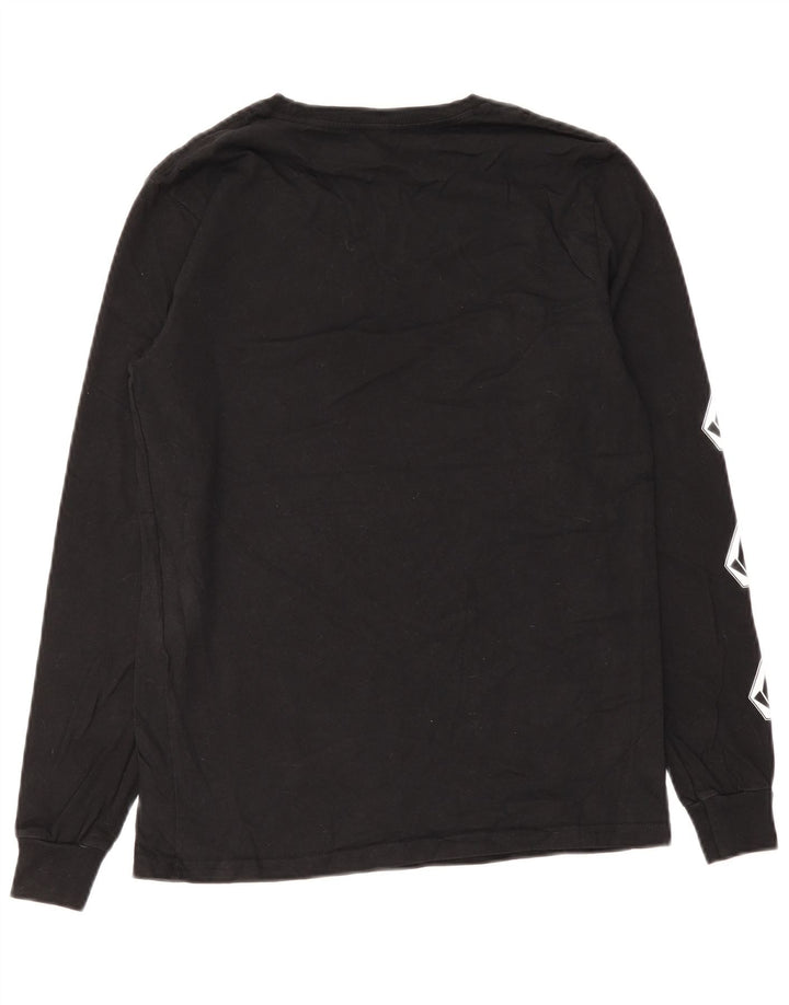 Volcom Haut graphique à manches longues pour hommes, petit coton noir