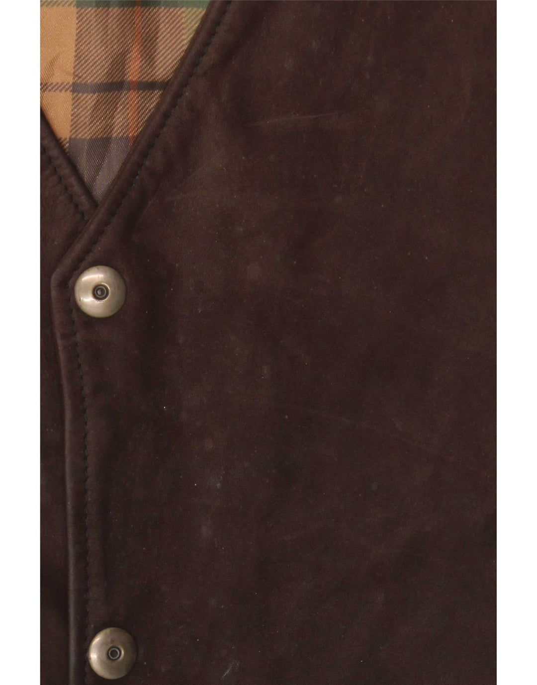 gilet en cuir homme vintage IT 56 2XL Marron