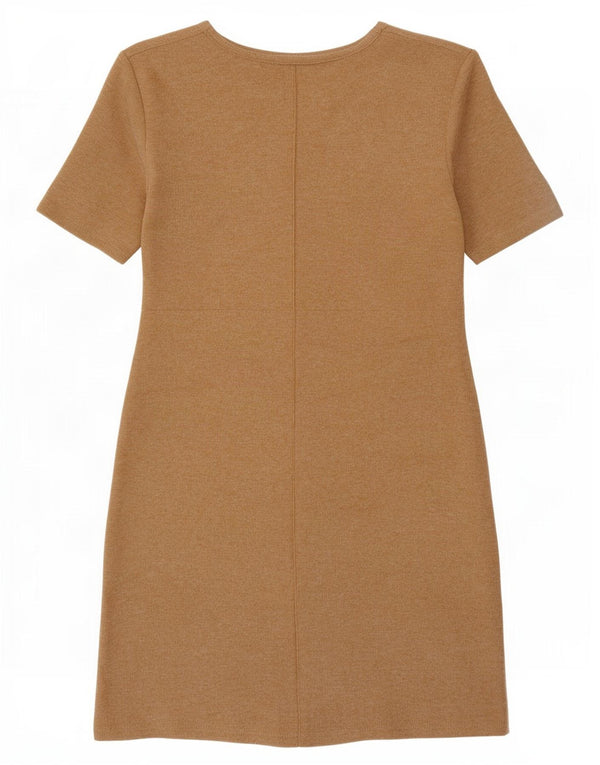 Zara Robe droite pour femme UK 10 Petit Beige